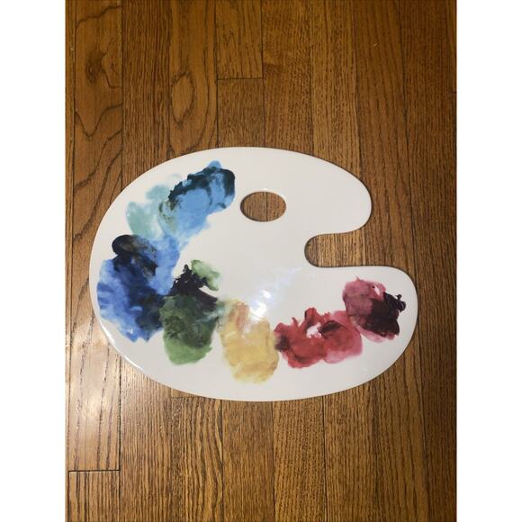 Fishs Eddy Dining Fishs Eddy 5 Ceramic Artist Paint Palette Serving